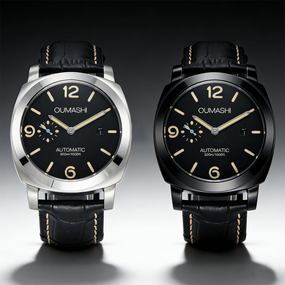 Jewelry For Watches - 44mm Herrenuhr mit Seagull ST2555 Uhrwerk,