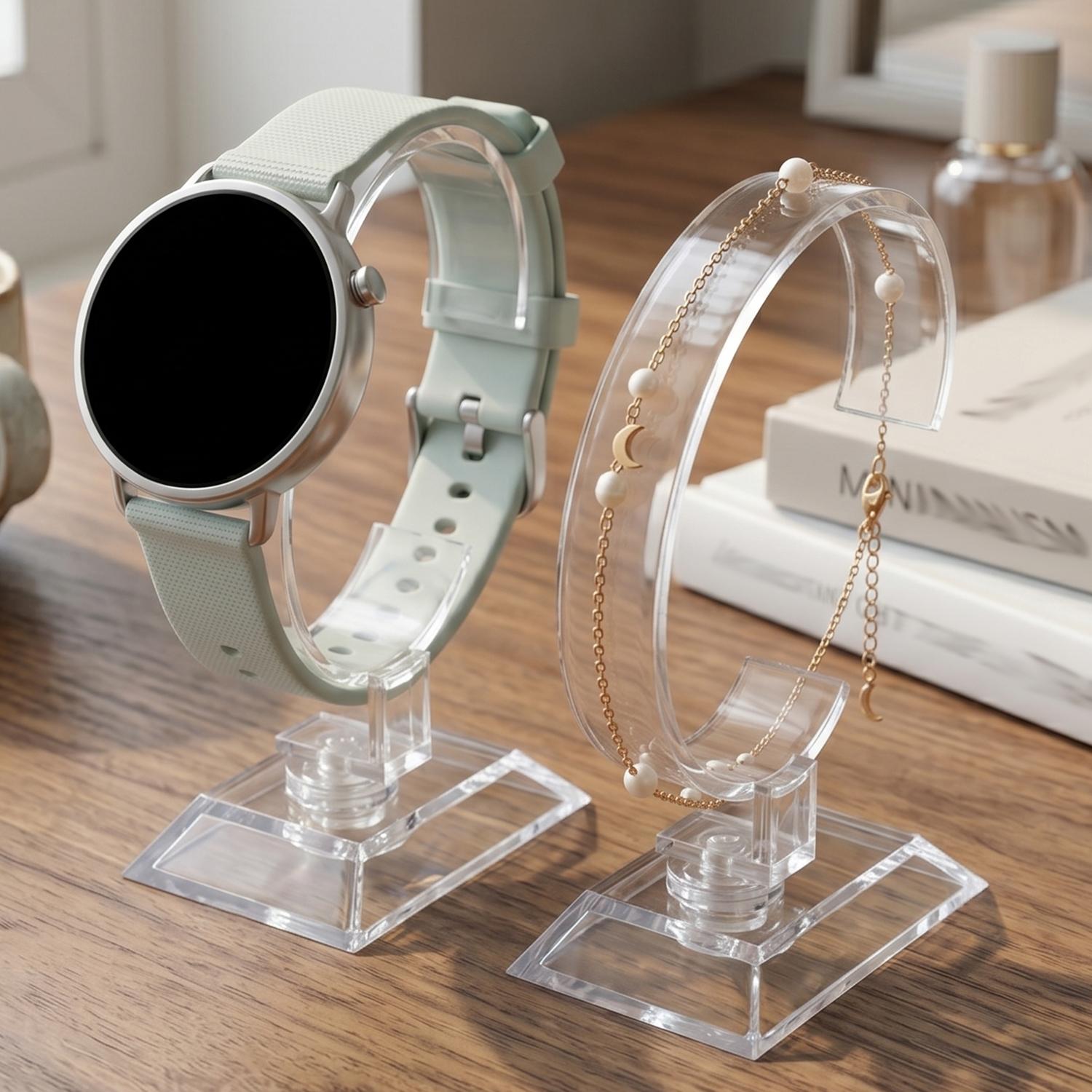 Transparenter Uhren-Präsentati – Jewelry And Watches Inc Bewertung und Preis