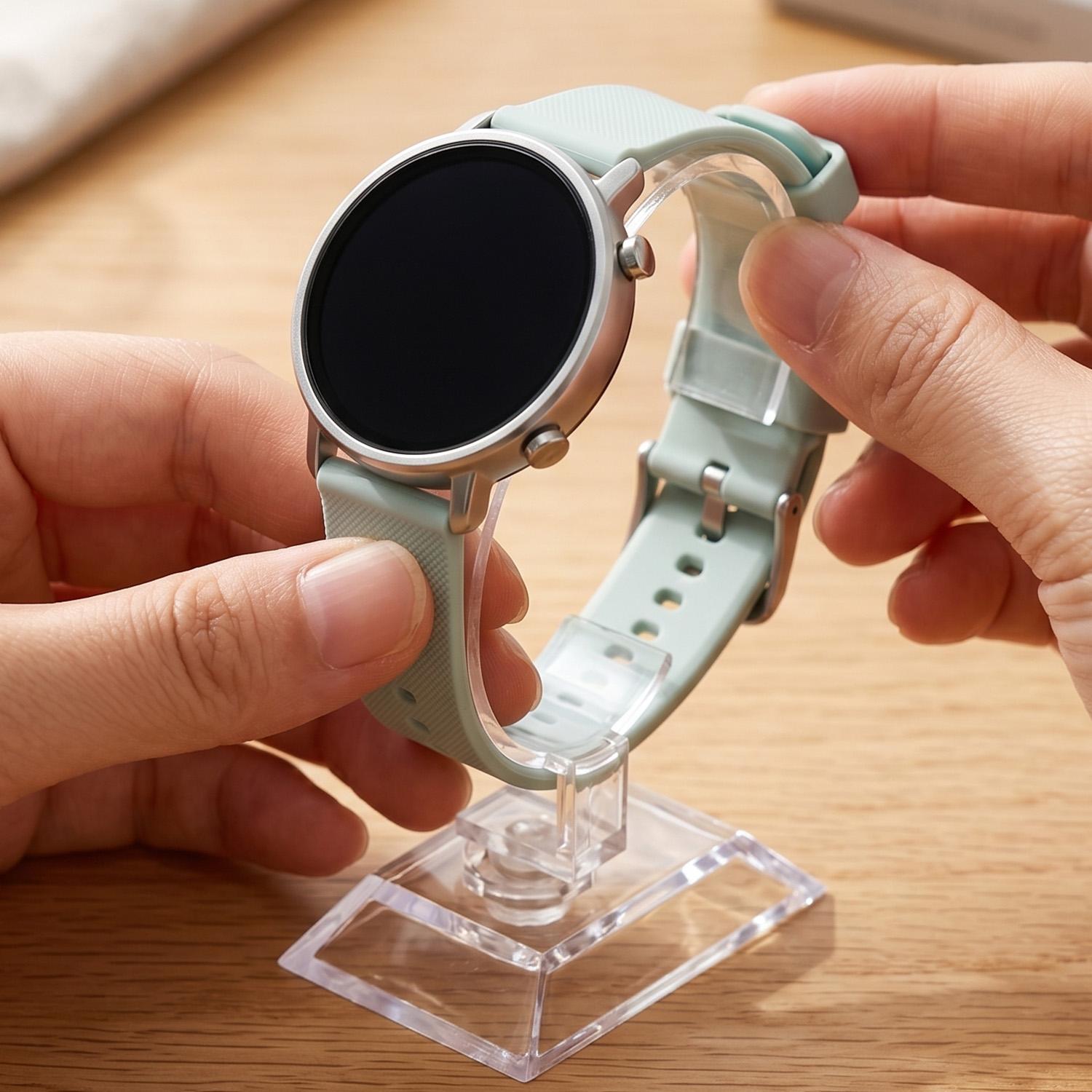 Transparenter Uhren-Präsentati – Jewelry And Watches Inc Bewertung und Preis